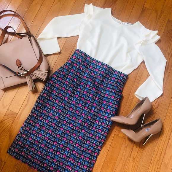 Exotic African  print high waist pencil skirt - Picture 2 of 3